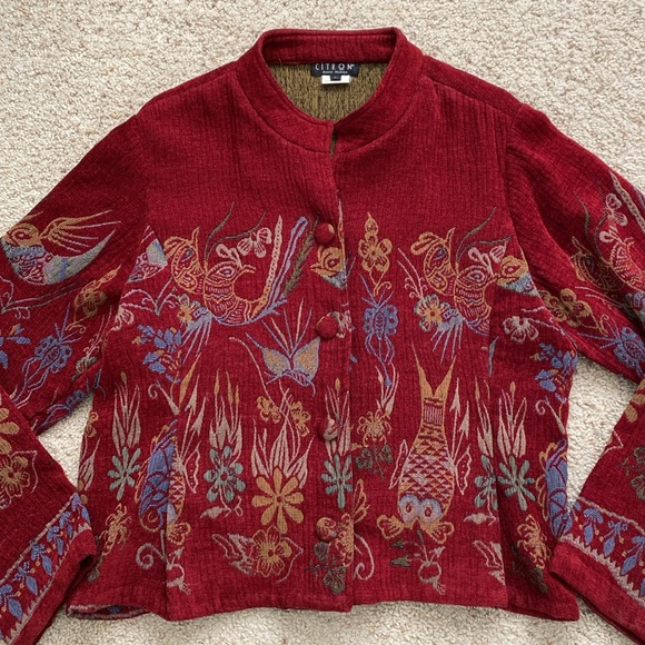 Citron Rayon Jacket. Size L. - Picture 2 of 11